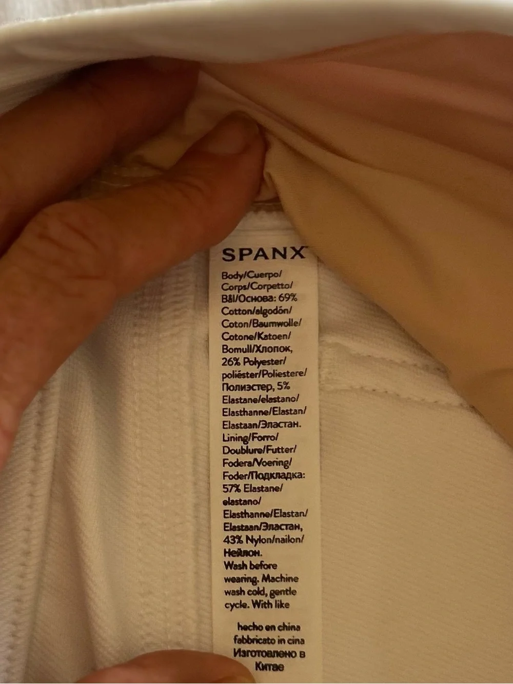 NWT SPANX Ankle Jeanish Leggings White Size Medium Tall